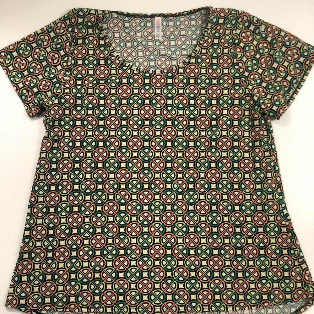 Lularoe 2XL Geometric Shirt Tee Blouse Tunic Top